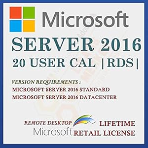 Server 2016 20 CAL Extern bureaublad-gebruikerslicentie | Licentie voor detailhandel | Met factuur | Licentiegegevens en…