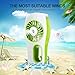 Fritesla USB Mini Misting Fan with Personal Cooling Humidifier (Green)