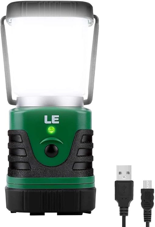 LE Rechargeable Camping Lantern, 1000 Lumen LED Outdoor Lights, 4 Modes