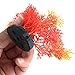 uxcell 6 Pcs Assorted Color Aquarium Plastic Plant Decoration Ceramic Base
