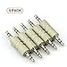 RuiLing™ 5PCS 3.5mm Jack to 3.5mm Audio Male Adapter Connectors.(Silver)