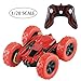 BIG HOUSE Remote Control Car, 1/28 Scale RC Car Double Sided 360° Rotating 4WD Stunt Cars 2.4 GHz Off Road Electric Race High Speed Toys Cars as Christmas Xmas New Year Gifts for Kids (Red Stunt Car)