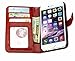 iPhone 6/ 6s Wallet Case, DURARMOR Red Wonder Woman Premium PU Leather Wallet with ID Credit Card Cash Slots Flip Stand Wrist Strap Magnetic Closure Carrying Case for iPhone 6 iphone 6s (4.7