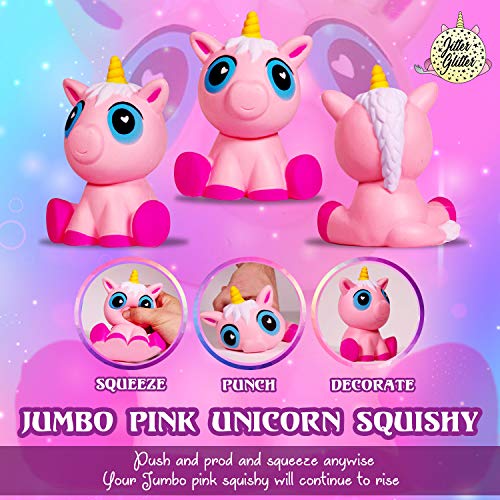 Unicorn Putty Stress Relief Kit Jumbo Pink Unicorn Squishy