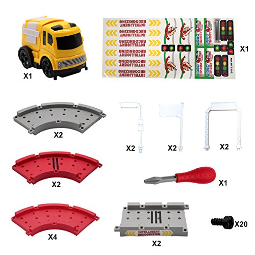 image for Lydaz Car Race Track Play Set with Induction Sound Music Toy Intellige