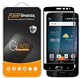 (2 Pack) Supershieldz for ZTE Blade V8 Pro Tempered Glass Screen Protector, (Full Screen Coverage) Anti Scratch, Bubble Free (Black)