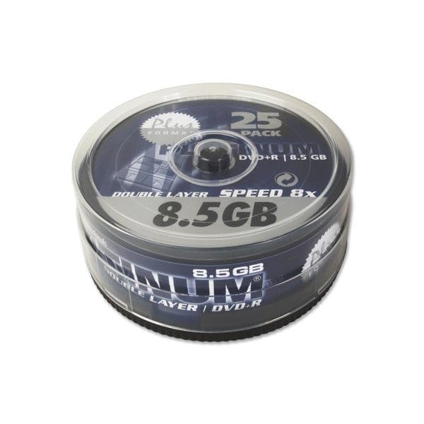 100 (4x 25Stk) Platinum Rohlinge DVD+R DL 8,5GB 8x *Spindel*