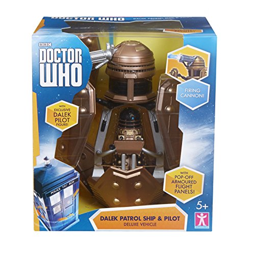 Underground Toys Doctor Who Dalek Security Patrol Ship - Includes Dalek Pilot and Working Cannon