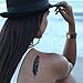 Tattify Metallic Jewelry and Quotes Temporary Tattoos, Egyptian Goddess, Set of 2