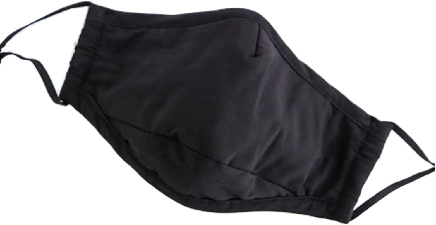 GURBIK Multi Layer Anti Pollution Mask Cotton Washable Reusable (Black) (1 Piece)