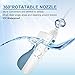 Water Dental Flosser,Cordless Oral Irrigator,MONOLED Professional 165ML Capacity Pressure Oral Irrigator Dental Water Jet Pick Flosser Teeth Cleaner for Teeth, Family and Travel