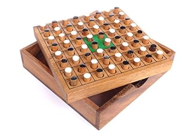 Logica Giochi Art Othello Gioco Da Tavolo In Legno Gioco Strategico Per 2 Giocatori Scatola Richiudibile