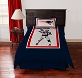 NFL Biggshots Bedding - New England Patriots Tom Brady Comforter Set, Twin