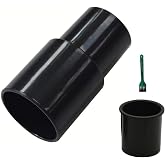 EZ SPARES 35mm-to-32mm Vacuum Hose Adapter, 1-3/8 to 1-1/4 In | Connects a 35mm outer-diameter tube to a 32mm inner-diameter brush for standard non-powered vacuum tools.