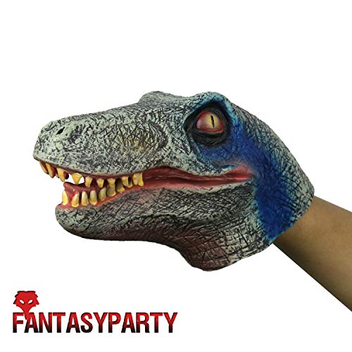 FantasyParty Hand Puppet Realistic Velociraptor Role Play Toy Dinasour Latex Puppet for Both Adult a - //coolthings.us
