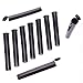 Squad Goods Blunt Tubes - Waterproof, Odor Sealing & Airtight Container - Set of 10 Solid Black