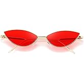 Dollger Cat Eye Cute Sunglasses for Women Men Triangle Vintage Trendy Cool Sun Glasses