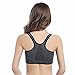WANAYOU Women's Zip Front Sports Bra Wireless High Impact Active Yoga Sports Bras Grey L