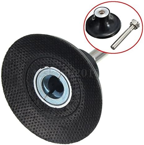 45mm Rubber Backing Pad + Metal Shank Sanding Discs Holder for 3M Roloc Discs