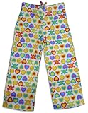Bee Posh - Girls Lucy Hedgehog Cozy Fleece Pajama Pant, White, Multi 25523