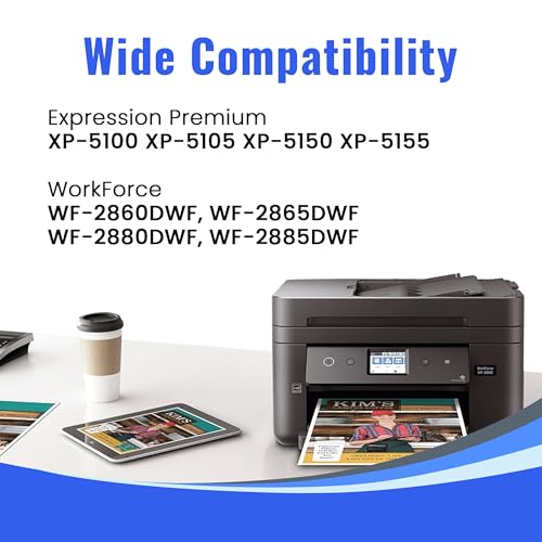 Cartridgeify 502 XL Compatible with Epson 502 502XL Multipack Ink Cartridges (12 Packs), for Expression Home XP-5100 XP-5105 XP-5150 XP-5155, Workforce WF-2860 WF-2865 WF-2880 WF-2885 DWF