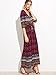 Milumia Women's Button Up Split Floral Print Flowy Party Maxi Dress