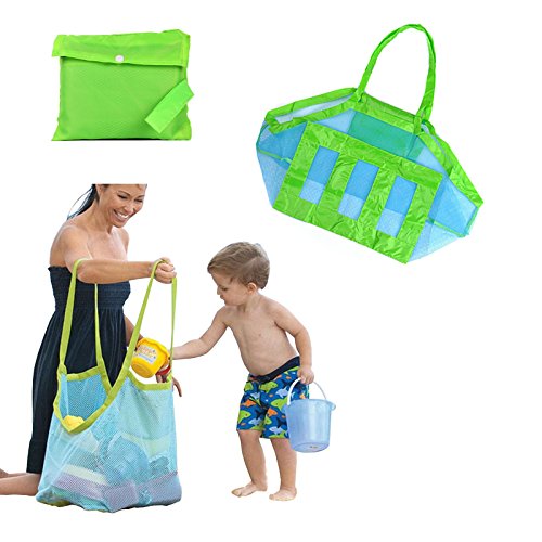 Beach Mesh Tote Bag-Perfect for Sand Toys Shell Bag for Beach,Pool, Boat (Xl Size)