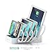 Satechi 5-Port USB Charging Station Dock with Qualcomm Certified Quick Charge 2.0 for iPhone X, 8 Plus, 8, iPad Pro, Air, Mini, Samsung Galaxy S8 and More (White)