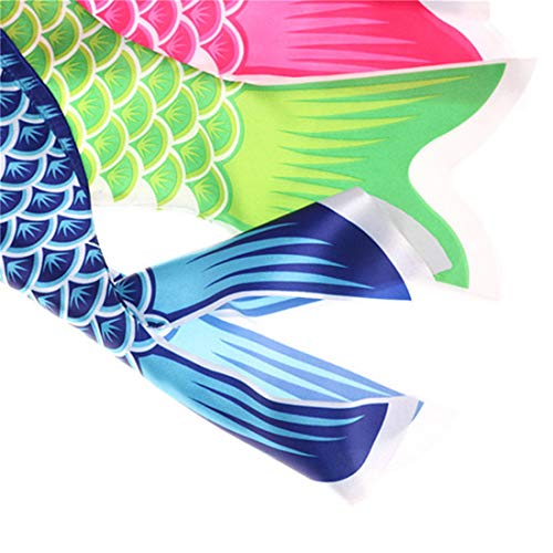 COGEEK Carp Wind Sock Flag Colorful Style Mini Koinobori Gifts Fish Wind Streamer Home Party Decorations (red, 15.7) - Thumbnail 6