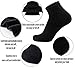 Aserlin Mens Athletic Socks Performance Cotton Cushioned Just Cover Above Ankle Socks for Sport and Casual 6-Pack-6Black
