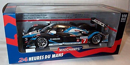 minichamps 24 hour peugeot 908 HDI FAP minassian lamy klien 6th place le mans 2009 racing car 1:18 scale diecast model