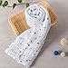 NANPIPER Cotton Muslin Baby Bath Towel, Super Soft and Water Absorbent, 6 Layers Muslin Cotton Warm Baby Blanket for Newborn Infant, Size 42x42 Inches, 1Pcs (Stars)