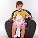 WEWILL Ballerina Teddy Bear Stuffed Animal Cute Soft Toy Plush Creative Doll 15-Inch (Pink)