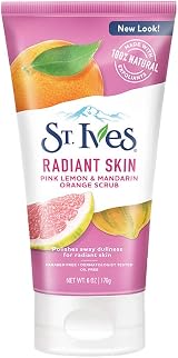 St. Ives Radiant Skin Face Scrub Dull Skin Pink Lemon Mandarine 6 oz view 1