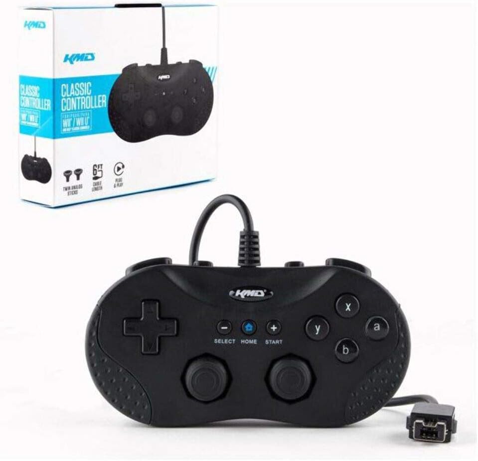 Amazon Wii Wii U Classic Wired Controller Black コントローラー ハンドル ジョイスティック