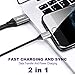 Hicober USB Type C Cable Fast Charging, 5A USB C Cable Charge, Type C Charger Cord Compatible with Samsung Galaxy S10 S9 S8 Note 9 8 Pixel 3 GoPro USB C devices-2Pack 6.6ft(Nylon Braided)