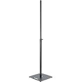 K&amp;M 26731 Speaker Tripod Black Steel Diameter 3.5 cm with Steel Plate and Shock Absorber up to 15 kg with Full Extension