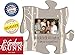 P. Graham Dunn Wherever Our Path Leads Us Grey 12 x 12 Wall Hanging Wood Puzzle Piece Photo Frame