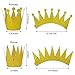 RUBFAC Gold Crown for Party with Elastic Ties, 24pcs