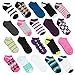 20 Pairs Ladies Athletic No-Show Low Cut Socks Assorted Colors Prints Sizes 5-10