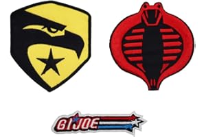 ROCKAPATCH GI Joe Halloween Costume Embroidered Iron On Patches