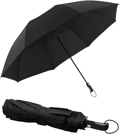 Victoper 54 Inch Folding Golf Umbrella Double Vent Windproof Auto Open