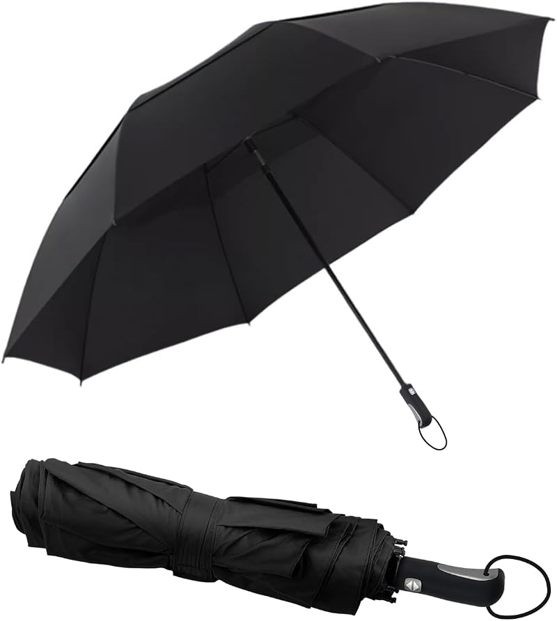 Victoper 54 Inch Folding Golf Umbrella Double Vent Windproof Auto Open