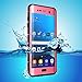 Galaxy S7 Edge Waterproof Case, iThrough Underwater Case for Galaxy S7 Edge, Dust Proof, Snow Proof, Shockproof, Heavy Duty Touch Screen Protective Carrying Cover for Samsung Galaxy S7 Edge (Pink)