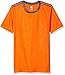 adidas Big Boys' Performance Short Sleeve Tee, Unity Orange/Granite, Small/8