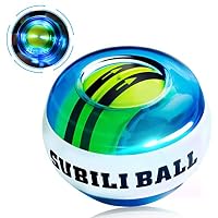 MEPOTI Wrist Trainer Ball, Auto-Start Wrist and Forearm Exerciser Arm Strengthener Grip Strength Trainer Workout Toy Spinner Gyroscope Ball