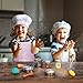 iBaseToy Pretend Play Kitchen Accessories Toys with Stainless Steel Cookware Pots and Pans Set, Cooking Utensils, Apron & Chef Hat, Play Foods for Kids, Girls, Boys and Toddlers