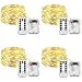 HAHOME Connectable String Lights, 66Ft 200LED Fairy Lights Plug in with Remote Warm White for Bedroom,Wedding,Christmas Décor