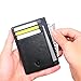 SOS EDC Minimalist Saffiano Leather RFID Blocking Anti-theft Wallet with Removable Chain