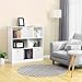 VASAGLE Wooden Bookcase Open Cubes Shelves, Free Standing Bookshelf Storage Unit Display Cabinet, 33.9 x 11 x 37.2 Inches, White ULBC52WTV1
